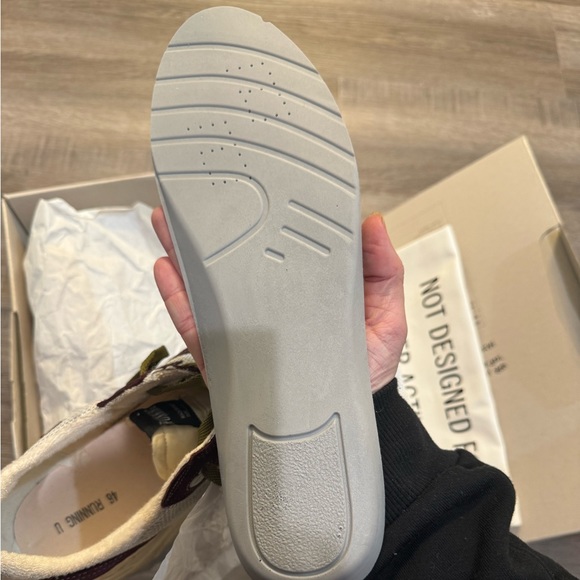 Golden Goose Running Sole Net Upper Shiny Suede Star Red Wine Silver Sneakers - Picture 11 of 14